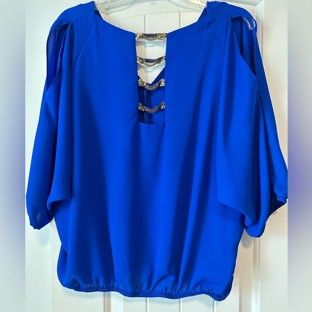 Royal Blue Going Out Top
